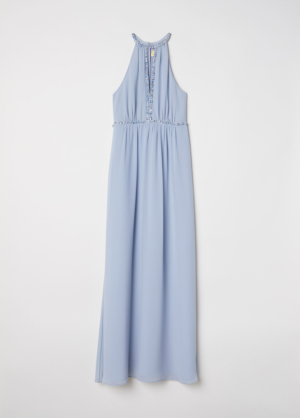 Блакитна кежуал сукня кльош H&M однотонна