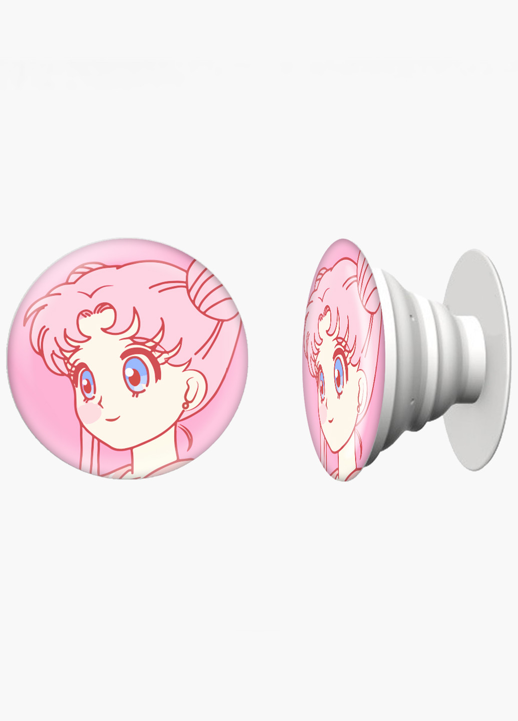 Попсокет (Popsockets) держатель для смартфона Сейлор Мун (Sailor Moon) (8754-2914) Черный MobiPrint (229014777)