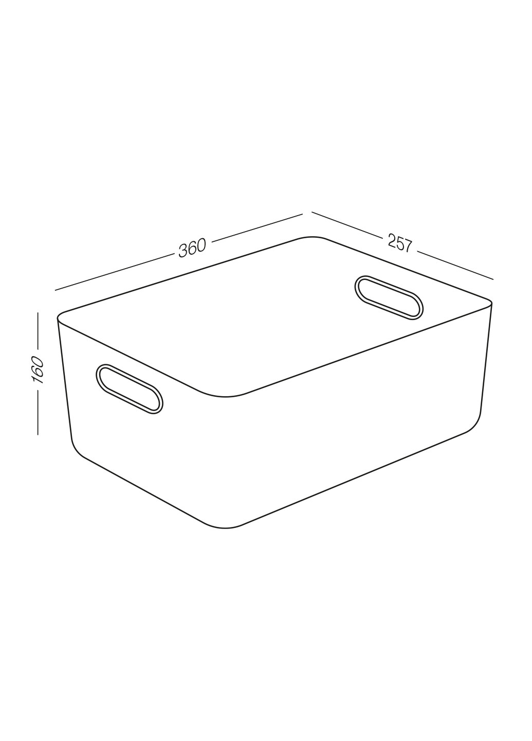 Ящик для хранения с крышкой, 36х25,7х16 см MVM (253090560)