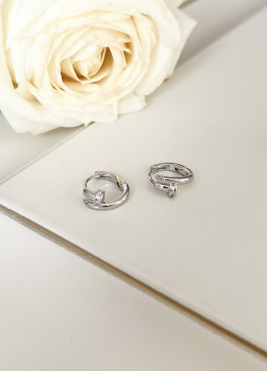 Сережки Silver Flame (259682287)