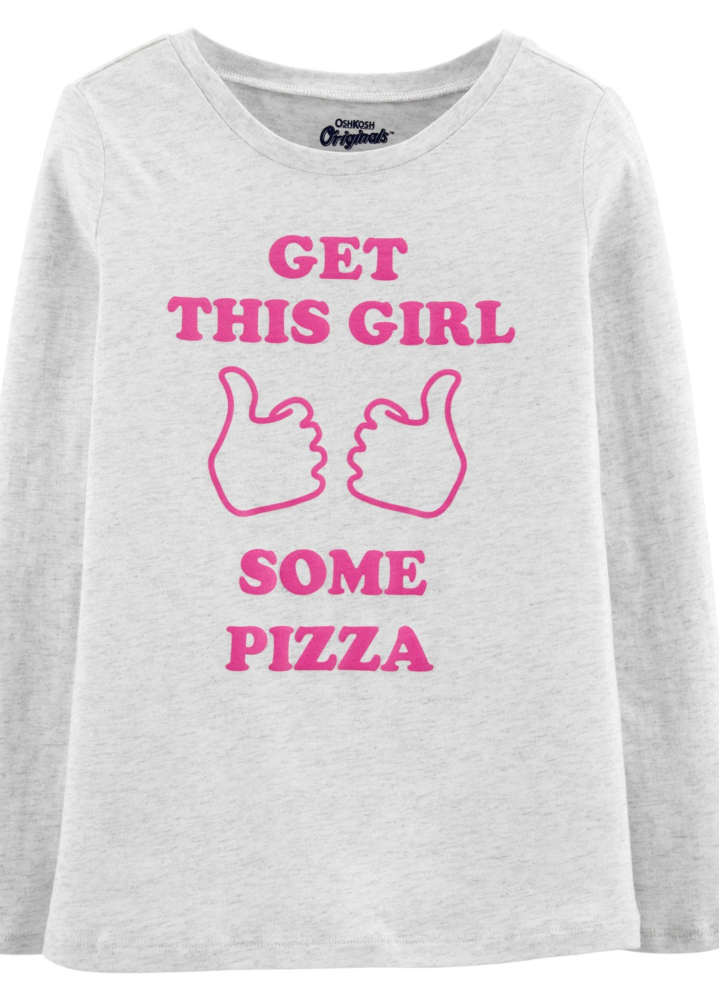 Серый демисезонный кэжуал лонгслив OshKosh однотонный