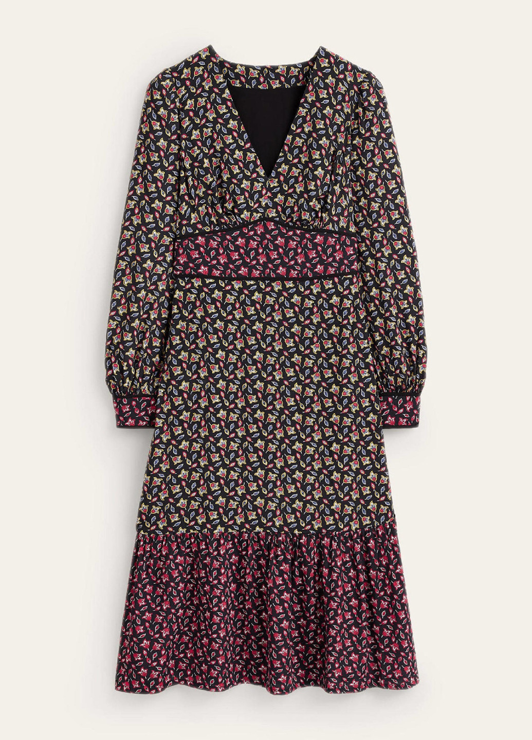 Комбінована кежуал сукня в стилі армпір Boden з квітковим принтом