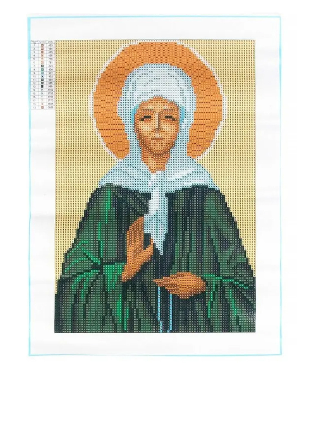 Картина из самоцветов Икона Матрона, 30х40 см TV-magazin (257286658)