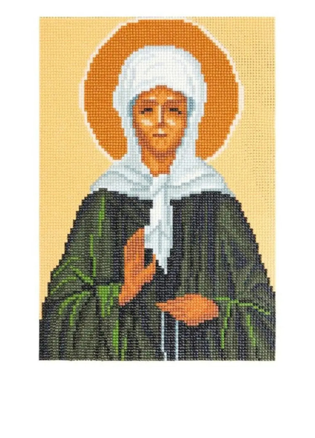 Картина из самоцветов Икона Матрона, 30х40 см TV-magazin (257286658)