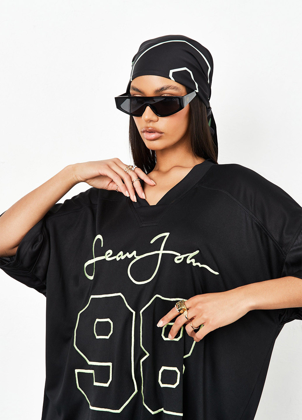 Черное кэжуал платье платье-футболка Missguided с рисунком