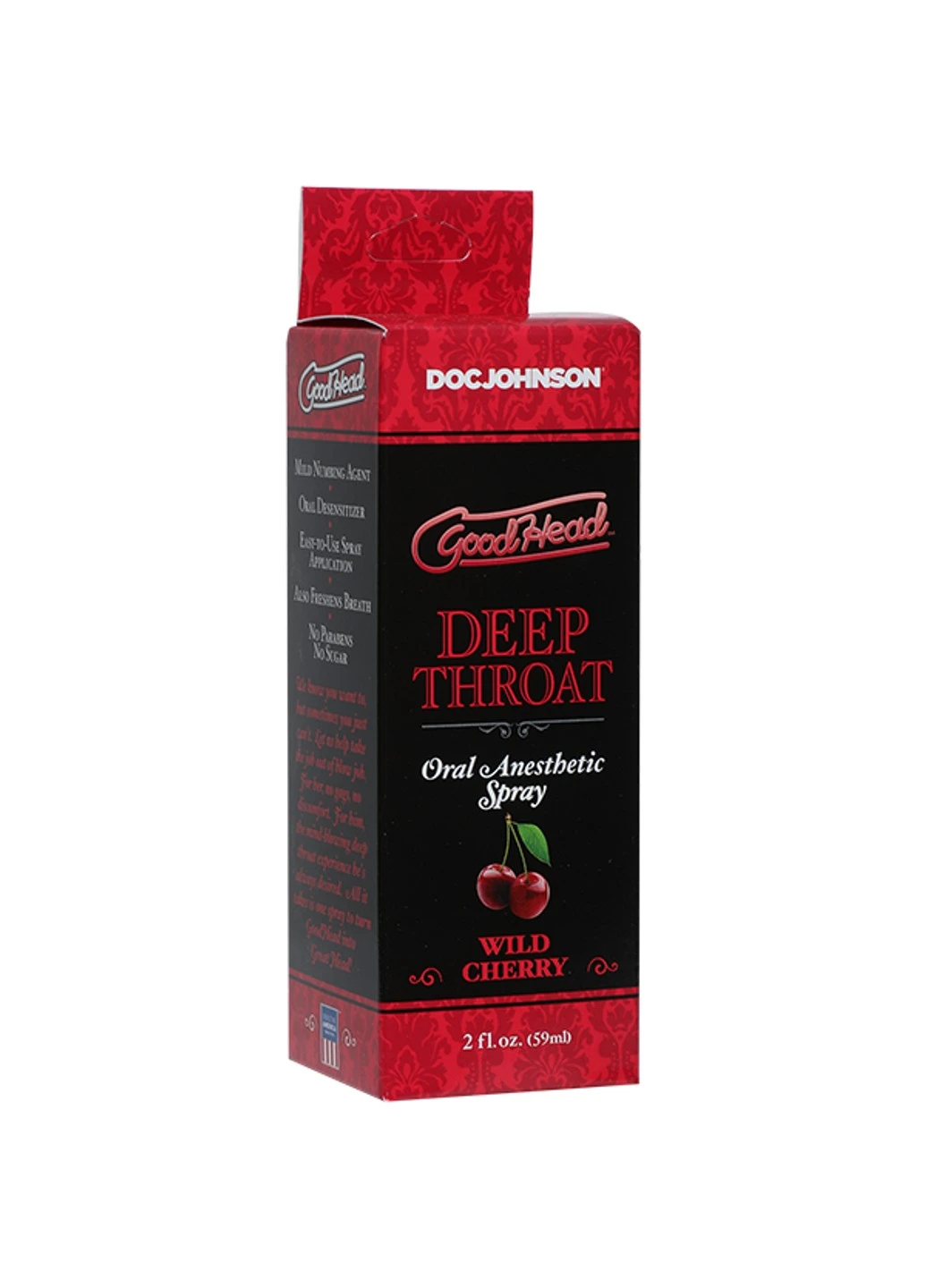 Спрей для минета GoodHead DeepThroat Spray – Wild Cherry 59 мл для глубокого минета Doc Johnson (255169435)