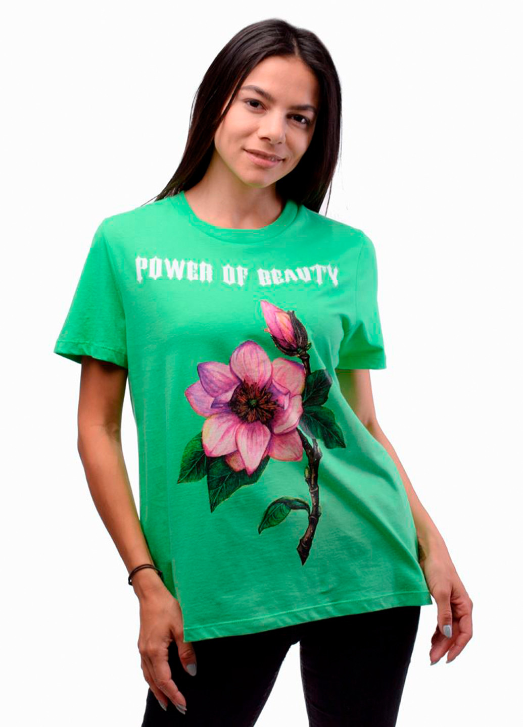 Салатовая всесезон футболка женская of beauty салатовый Power Футболки