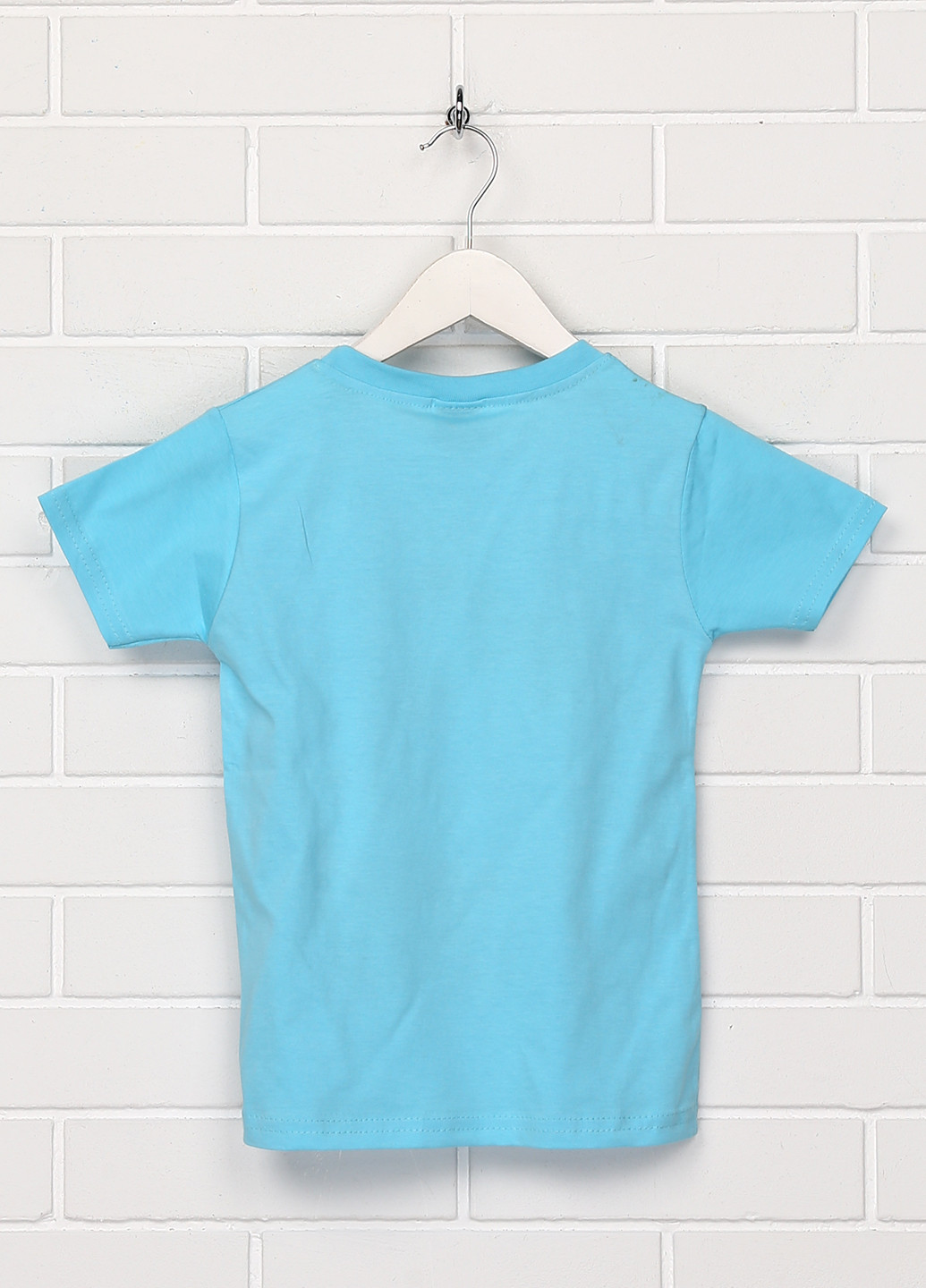 Голубая летняя футболка с коротким рукавом Kbt