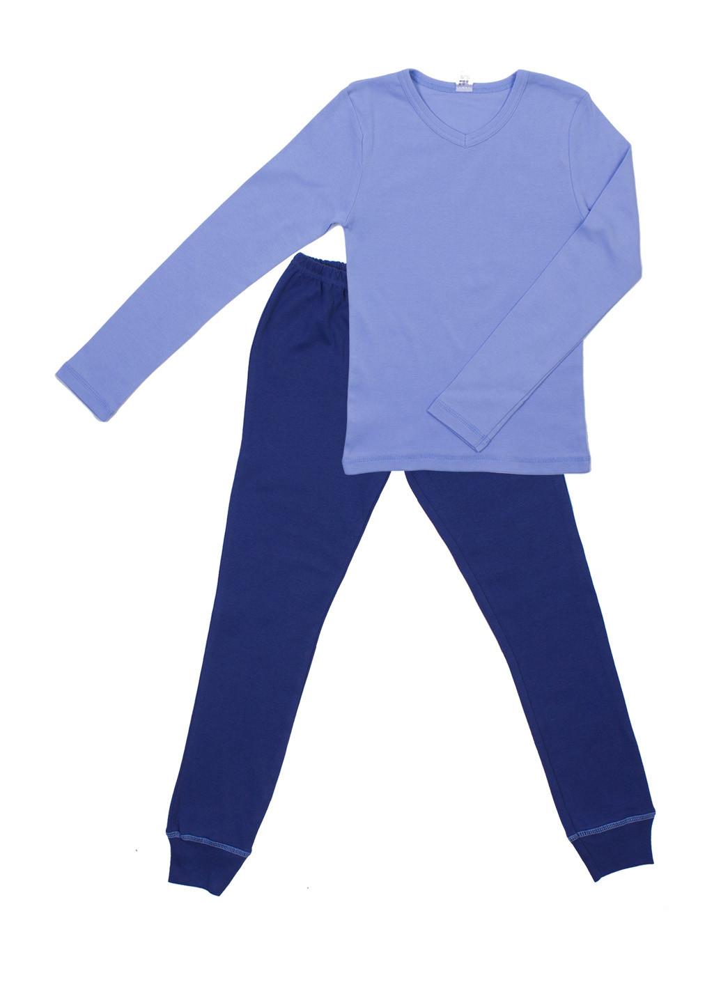 Светло-синий демисезонный комплект (лонгслив, брюки) Valeri-Tex
