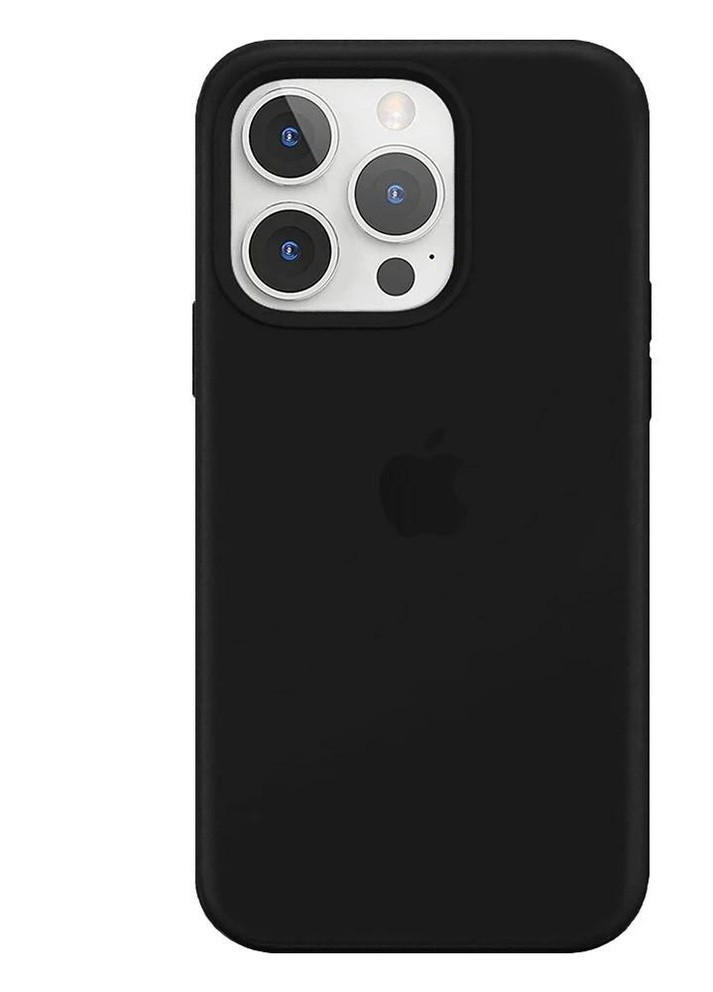 Силиконовый Чехол Накладка Silicone Case для iPhone 13 Pro Max Black No Brand (254091382)