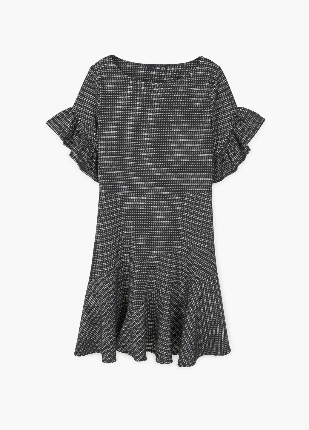 Черное кэжуал платье Mango однотонное