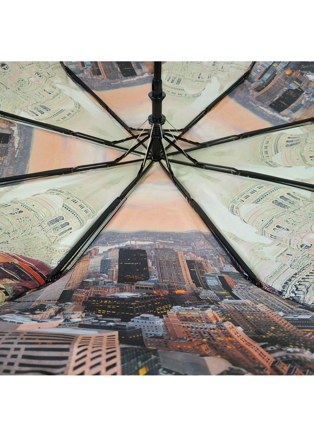 Темно-синя женский зонт напівавтомат 99 см Bellissimo (193351072)