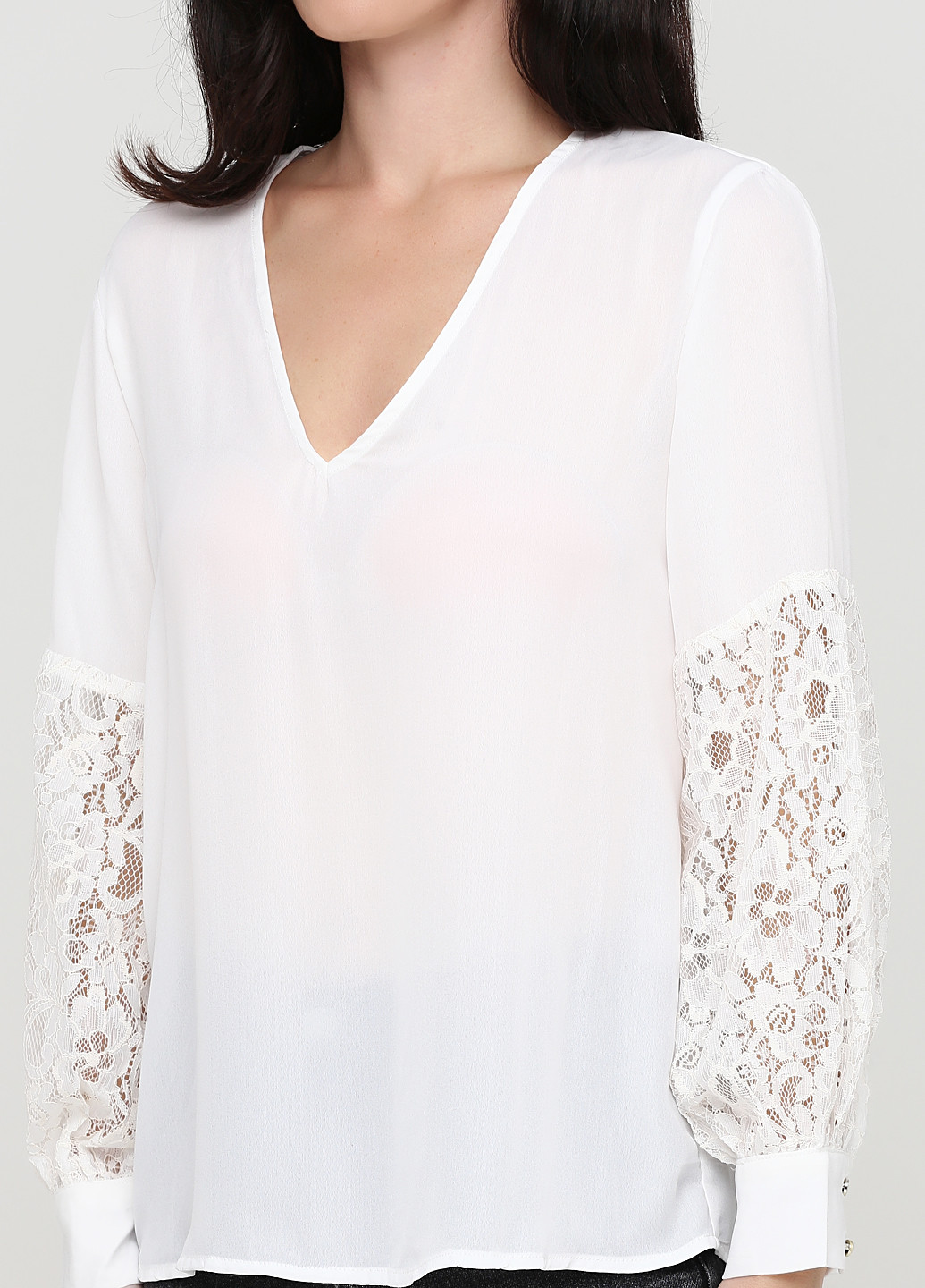 Белая демисезонная блуза Collection IRL