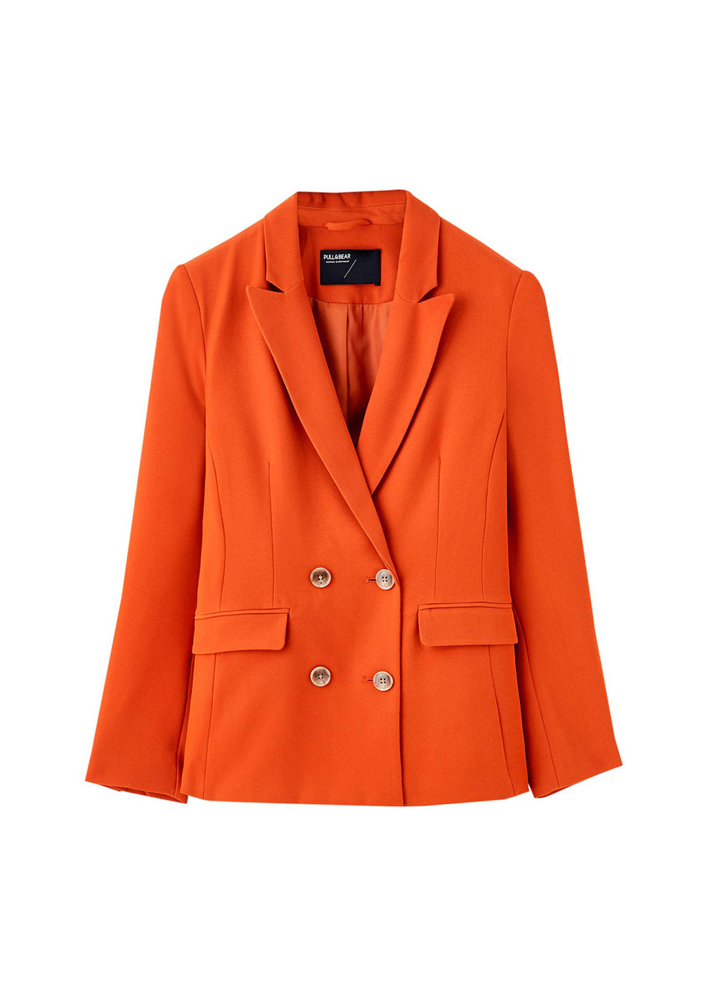 Оранжевый женский жакет Pull & Bear однотонный - демисезонный