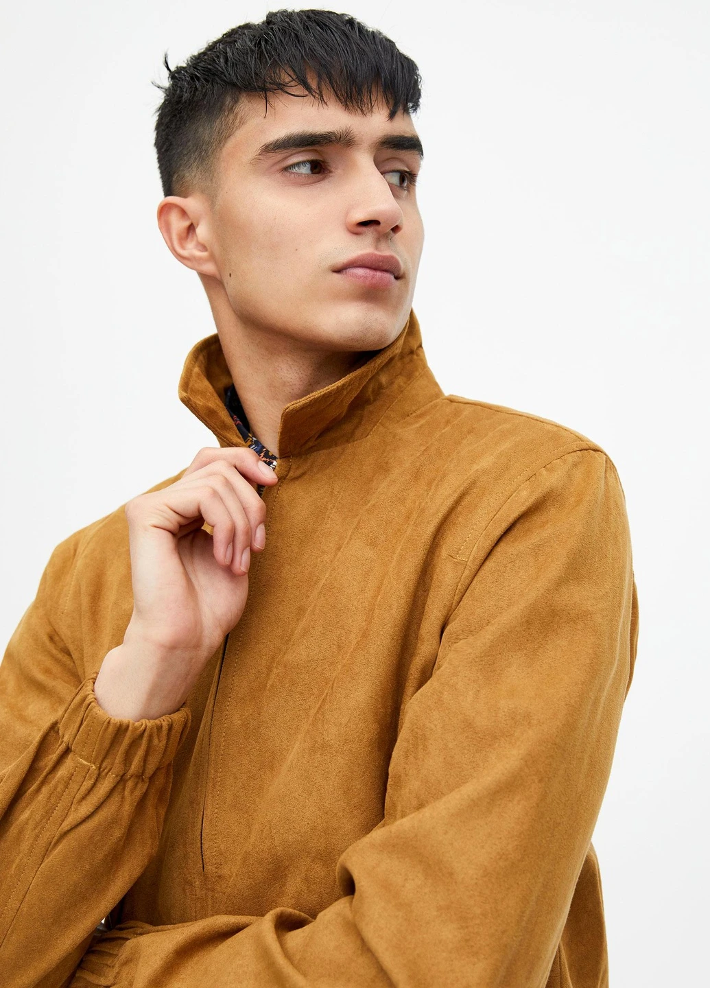 Бежева куртка еко шкіра,бежевий, Pull & Bear
