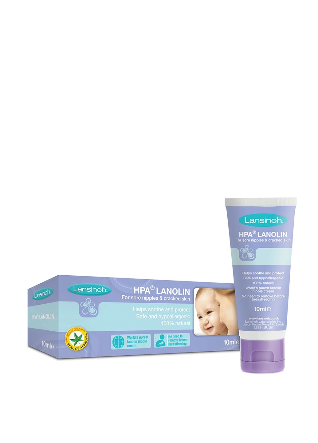 Lansinoh Крем для сосків HPA® Lanolin (10 мл) — Крем, (16439225)