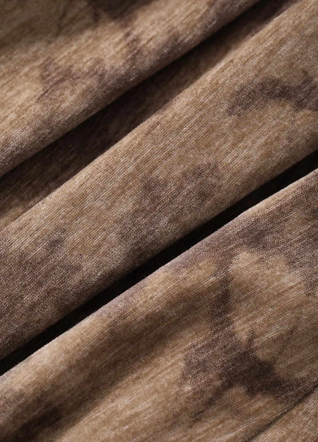 Коричневое кэжуал платье а-силуэт SHEIN тай-дай