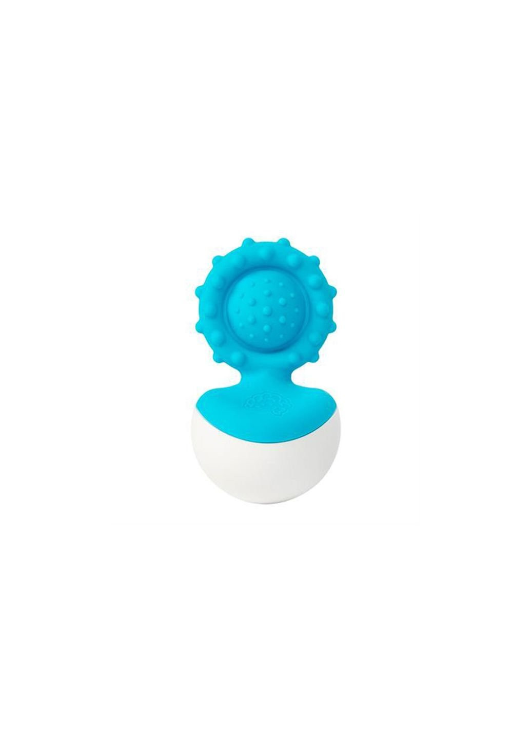 Погремушка прорезыватель-неваляшка dimpl wobl голубой Fat Brain Toys (252250612)