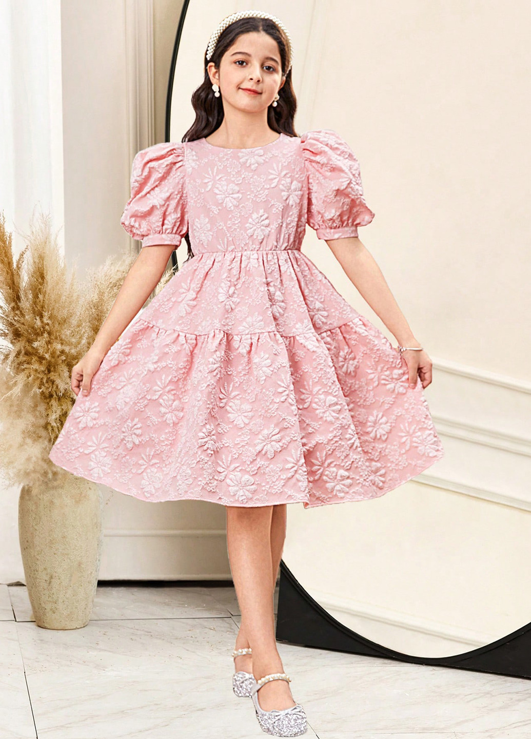 Світло-рожева сукня SHEIN (365683631)