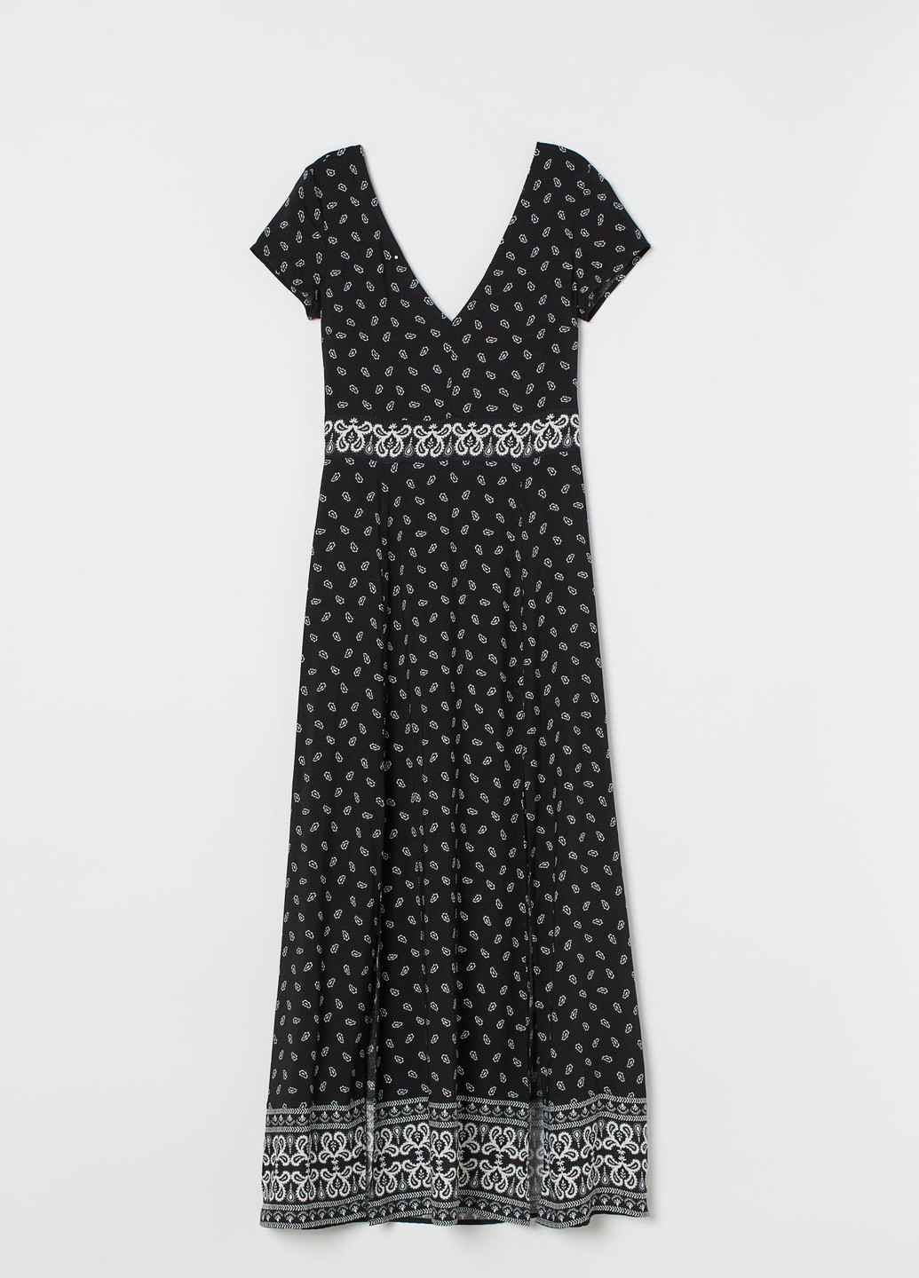 Черное кэжуал платье H&M однотонное