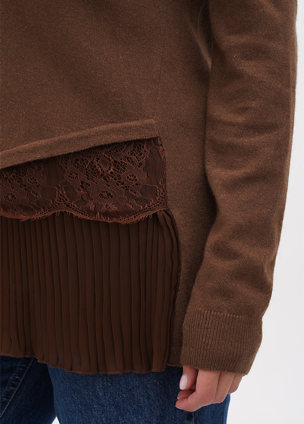 Коричневий демісезонний джемпер джемпер Sassofono