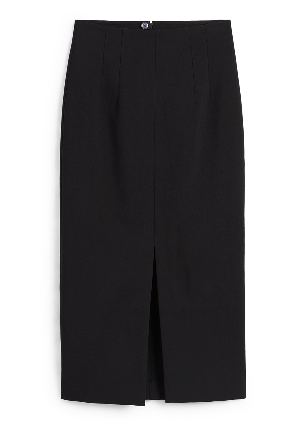 Черная офисная однотонная юбка C&A карандаш