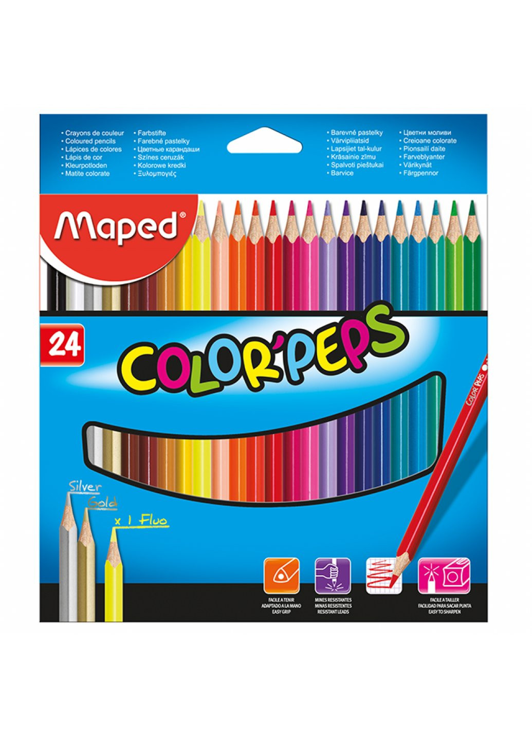 Олівці кольорові Color Peps Classic 24 кол. (MP.183224) Maped (254068135)