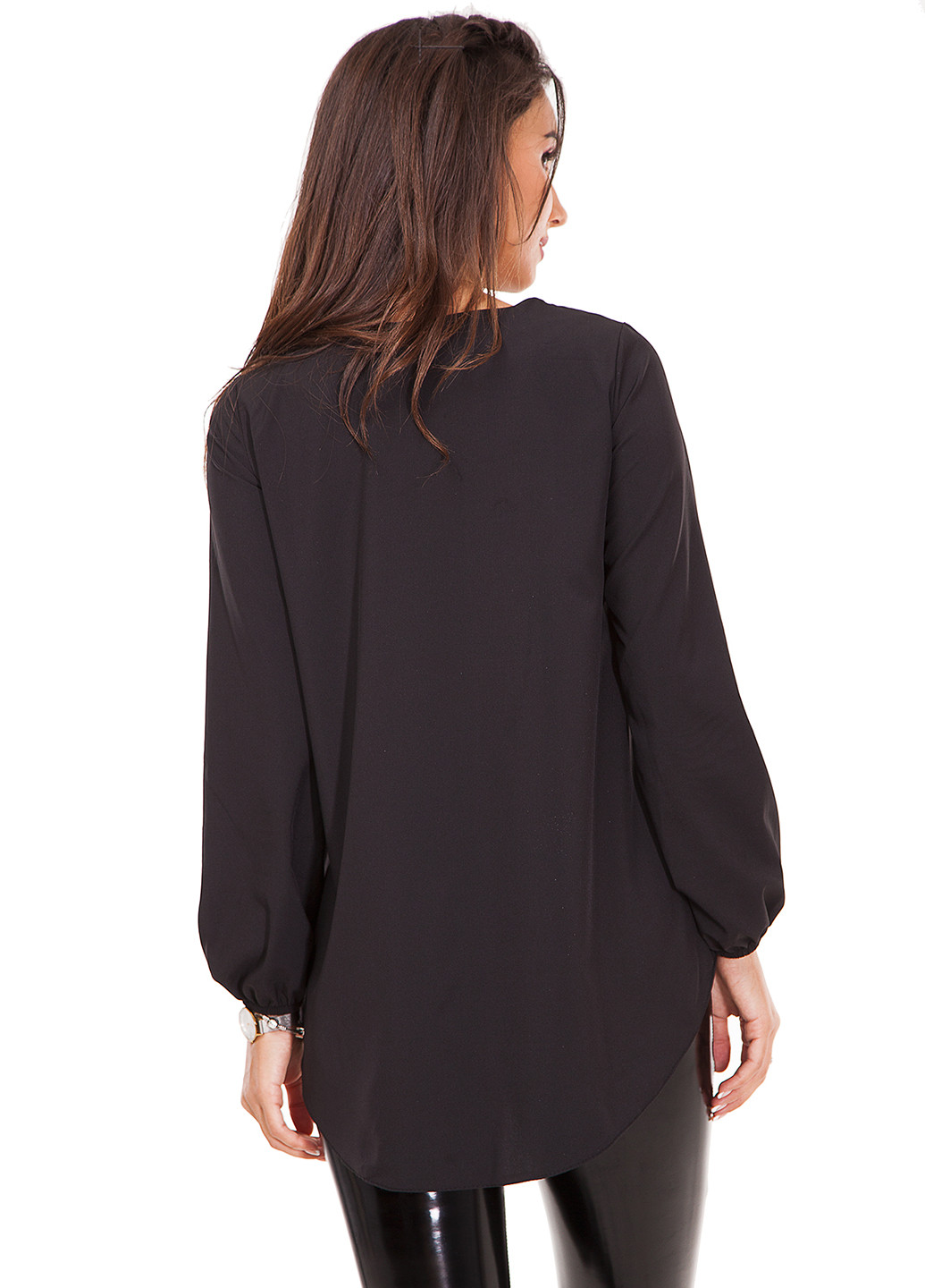 Черная демисезонная блуза Marini