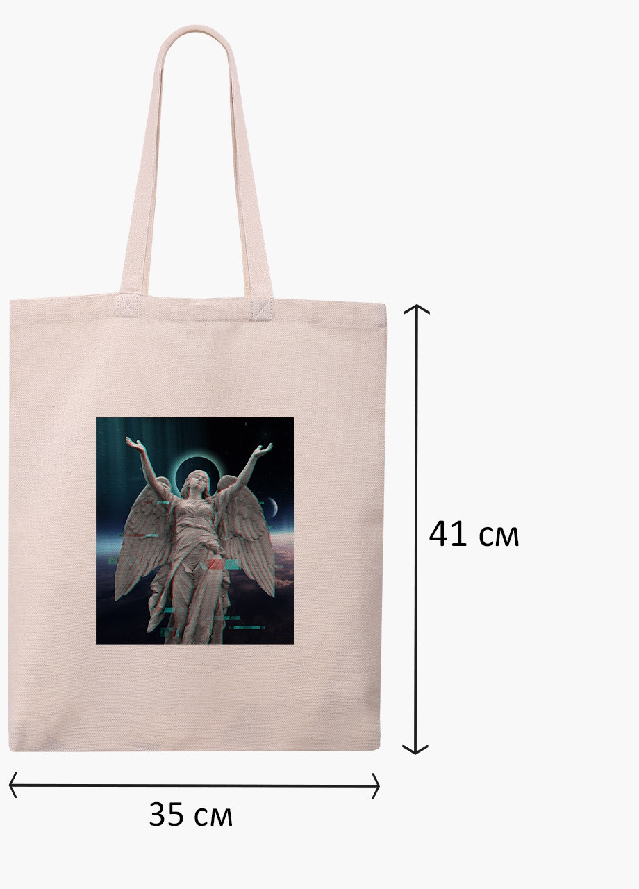 Еко сумка шоппер біла Ренесанс Ангел (Renaissance Angel) (9227-1592-WT) Еко сумка шоппер біла 41*35 см MobiPrint (215943851)
