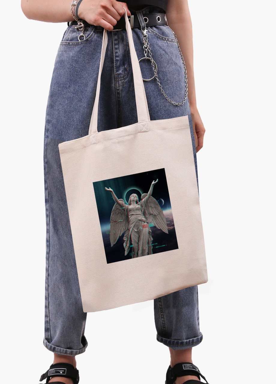 Эко сумка шоппер белая Ренессанс Ангел (Renaissance Angel) (9227-1592-WT) Еко сумка шоппер біла 41*35 см MobiPrint (215943851)