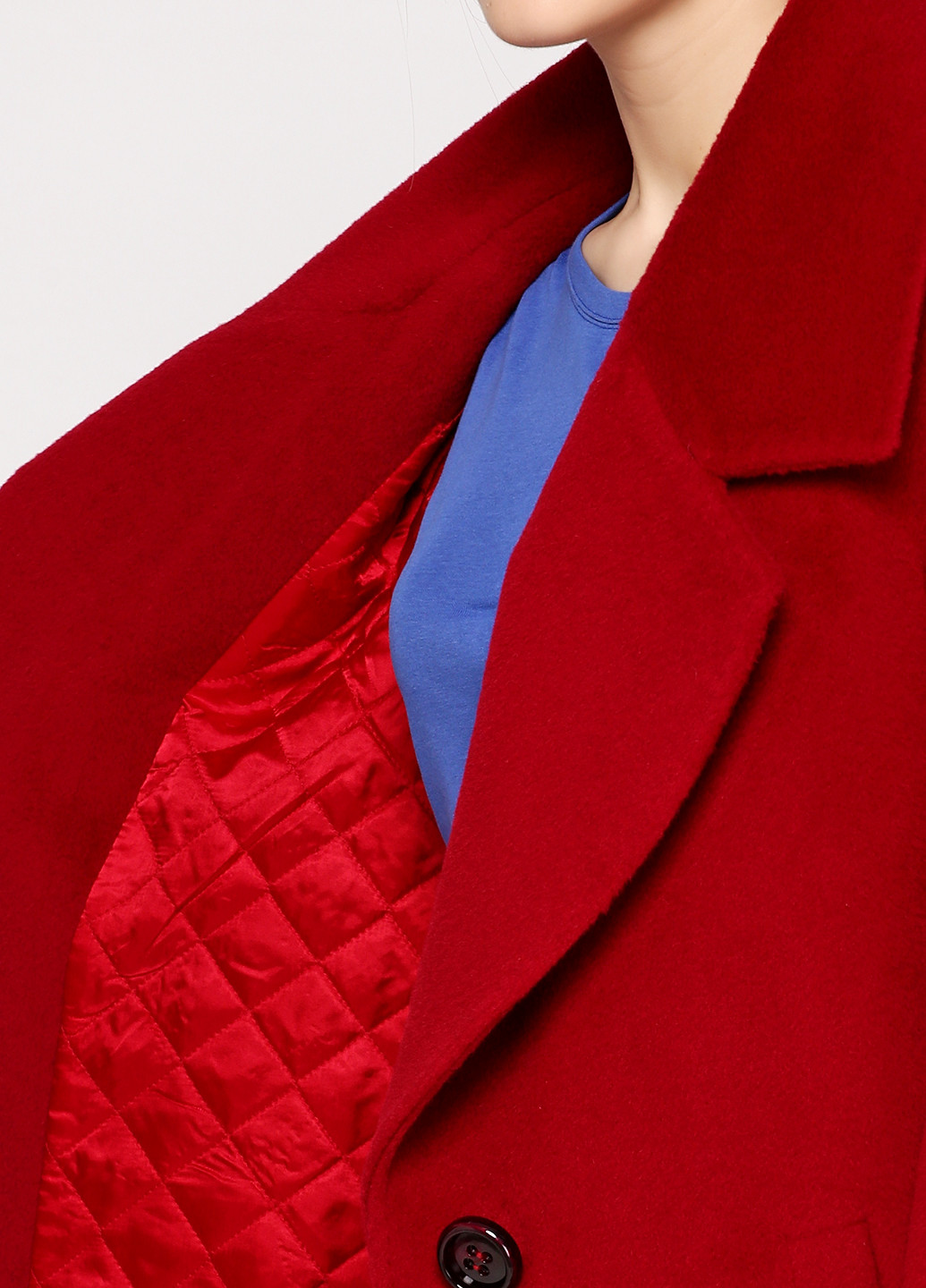 Красное демисезонное Пальто Maresima