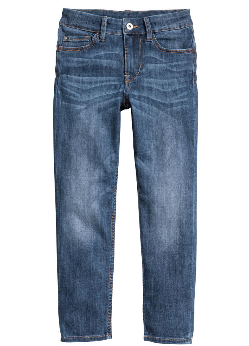 Джинси H&M прямі однотонні сині джинсові