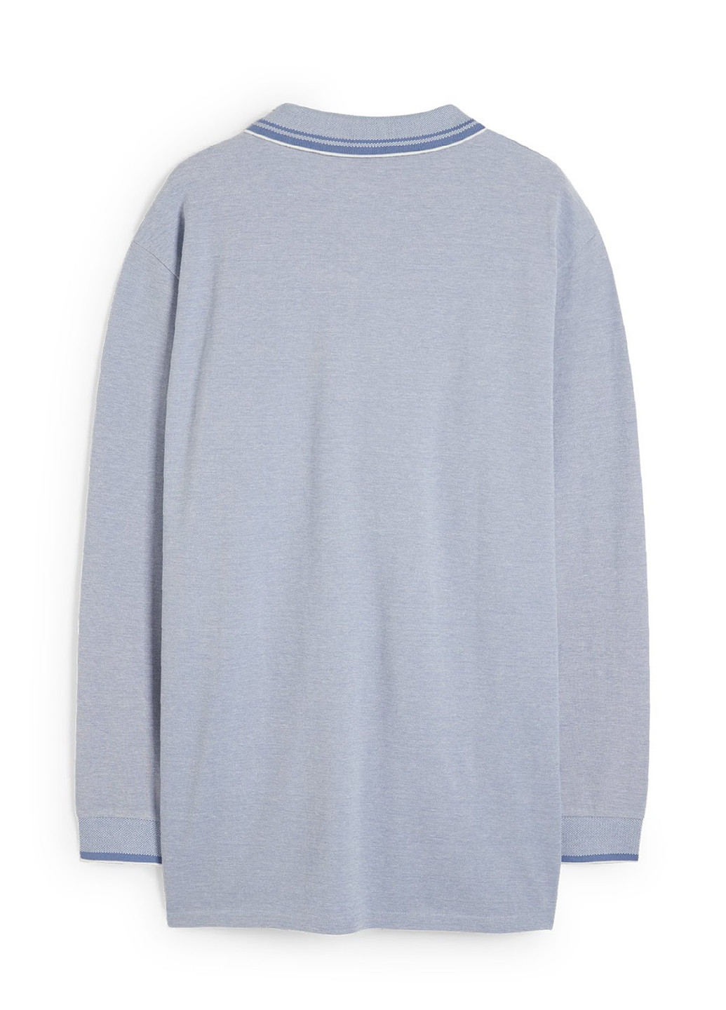 Голубой футболка-поло для мужчин C&A меланжевая