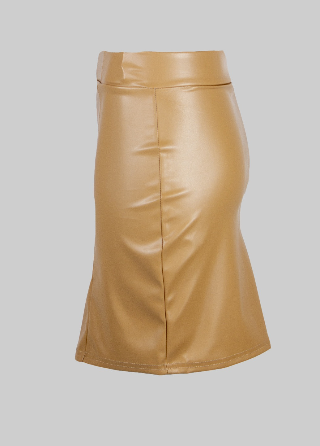 Светло-коричневая однотонная юбка Boohoo