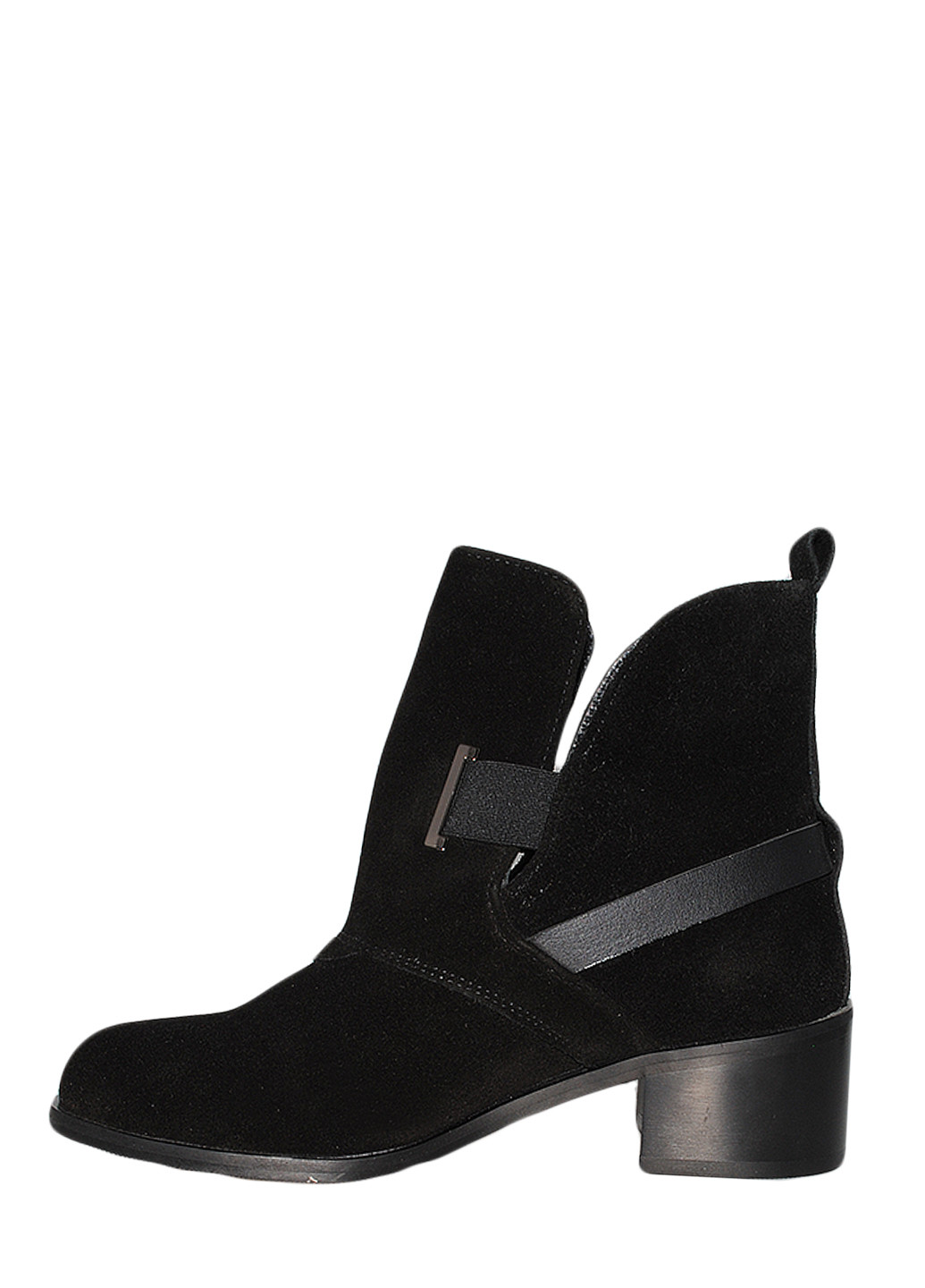 Осенние ботинки rzx222-11 черный Gattini из натуральной замши