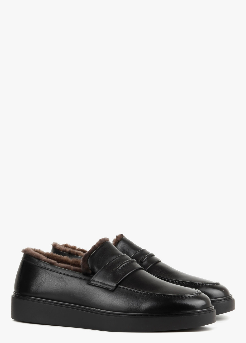 Черные кэжуал туфли Le'BERDES без шнурков