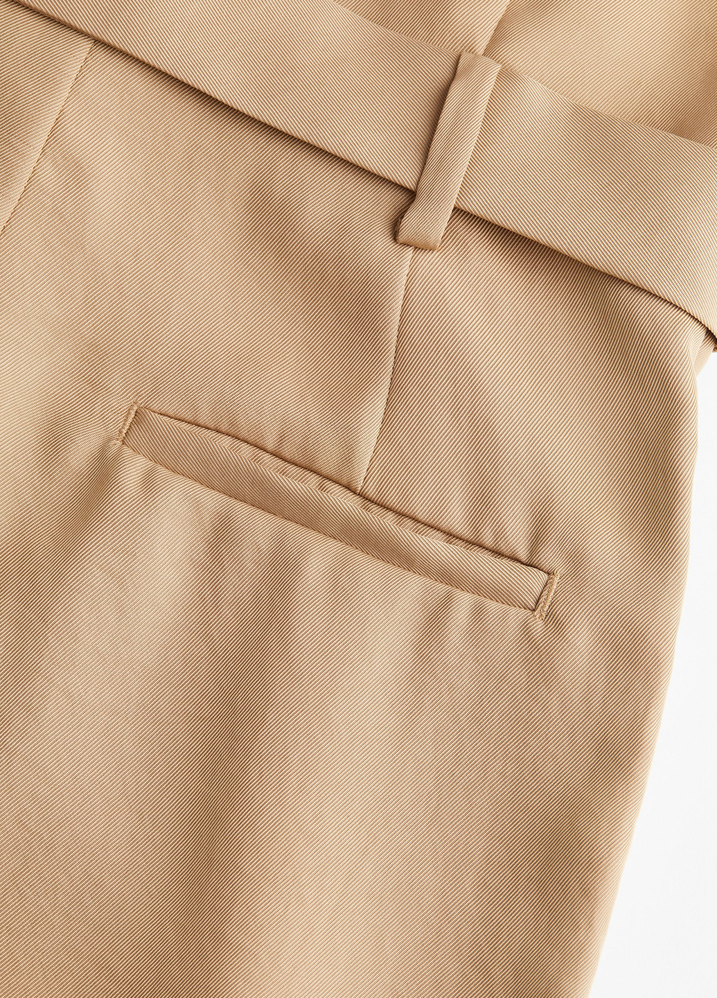 Комбинезон H&M комбинезон-брюки однотонный темно-бежевый кэжуал полиэстер