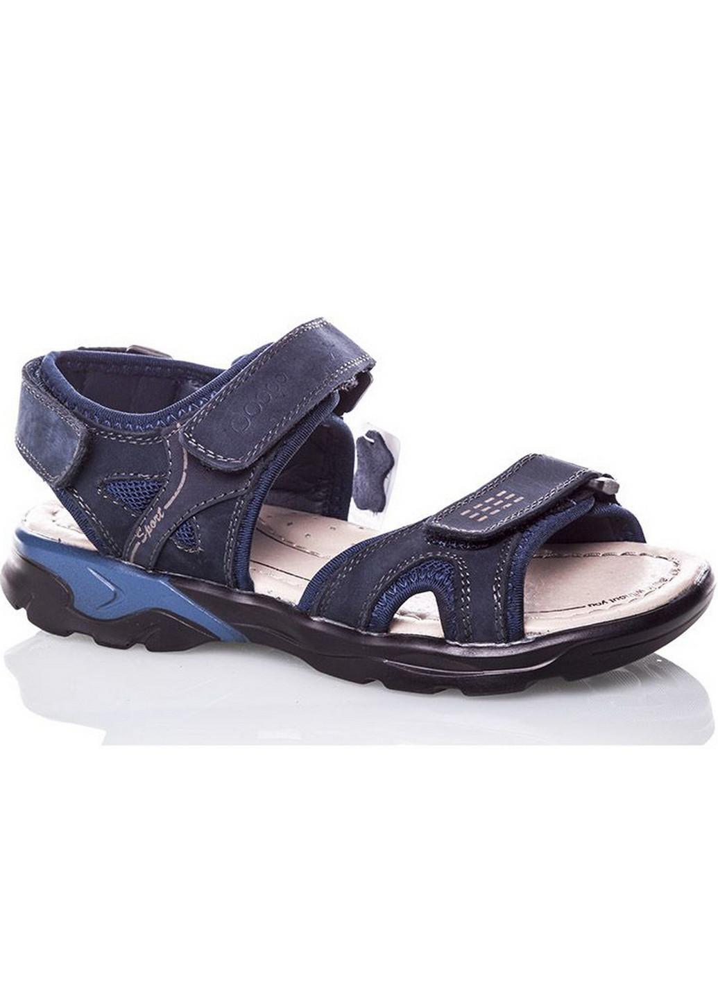 Синие кэжуал кожаные сандалии 9076-blue 37 синий EEBB