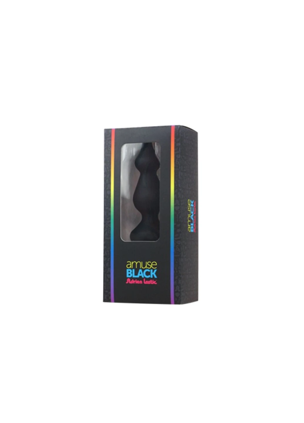 Анальная пробка Amuse Mini Black (S) с двумя переходами, макс. диаметр 3см Adrien Lastic (254953877)