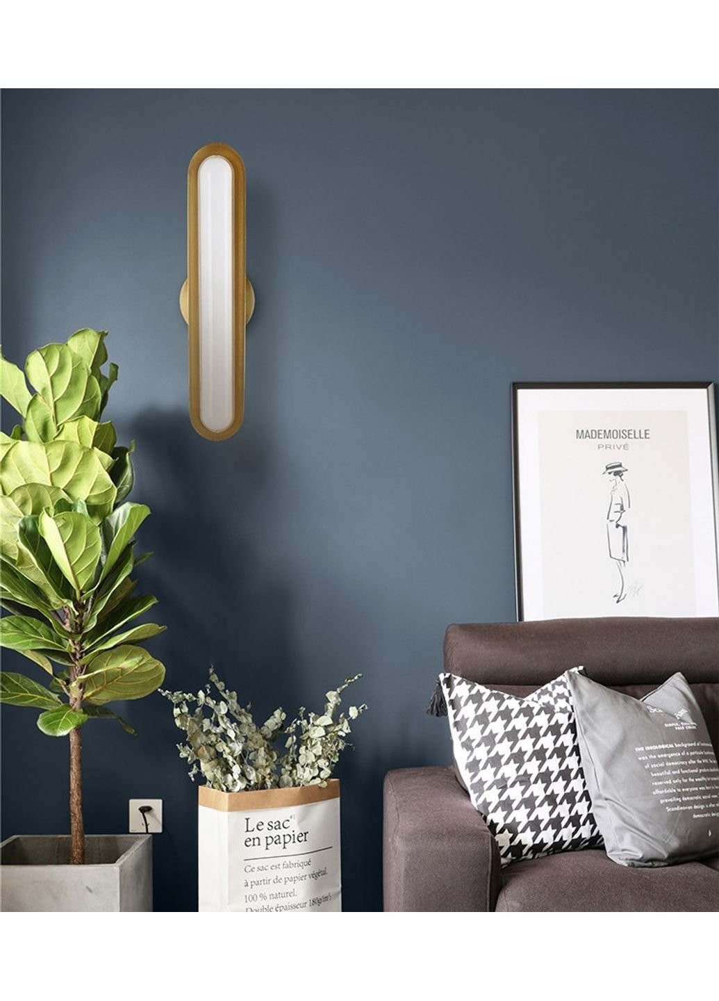 Бра настенное LED WC15-gd-k Золото 44х9х10 см. Sunnysky (253542550)