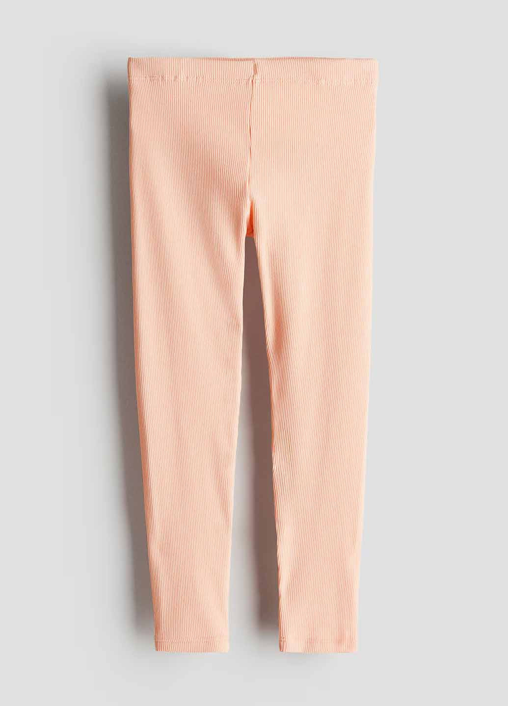 Персиковые демисезонные леггинсы H&M