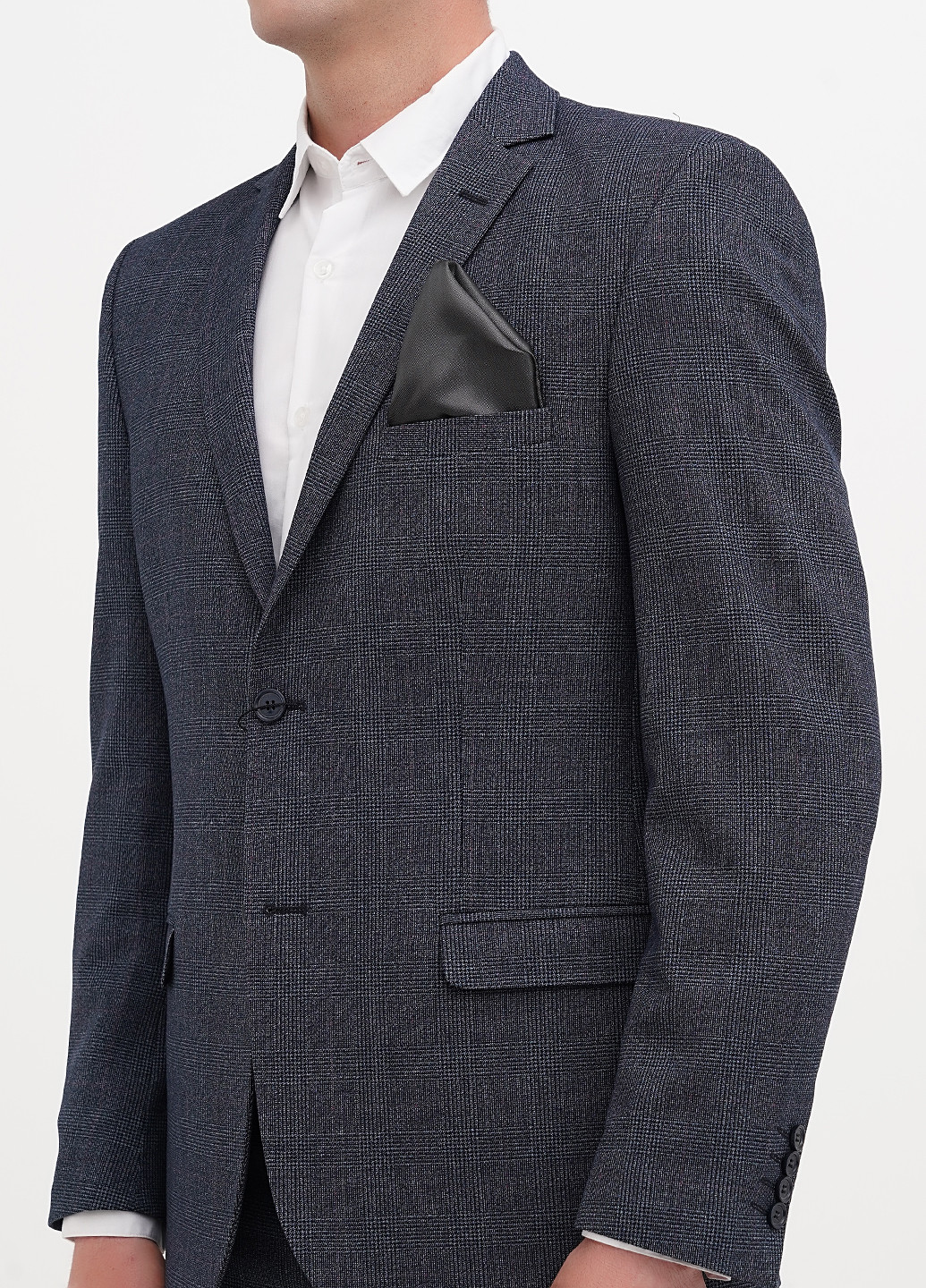 Серо-синий демисезонный костюм (пиджак, брюки) брючный Federico Cavallini