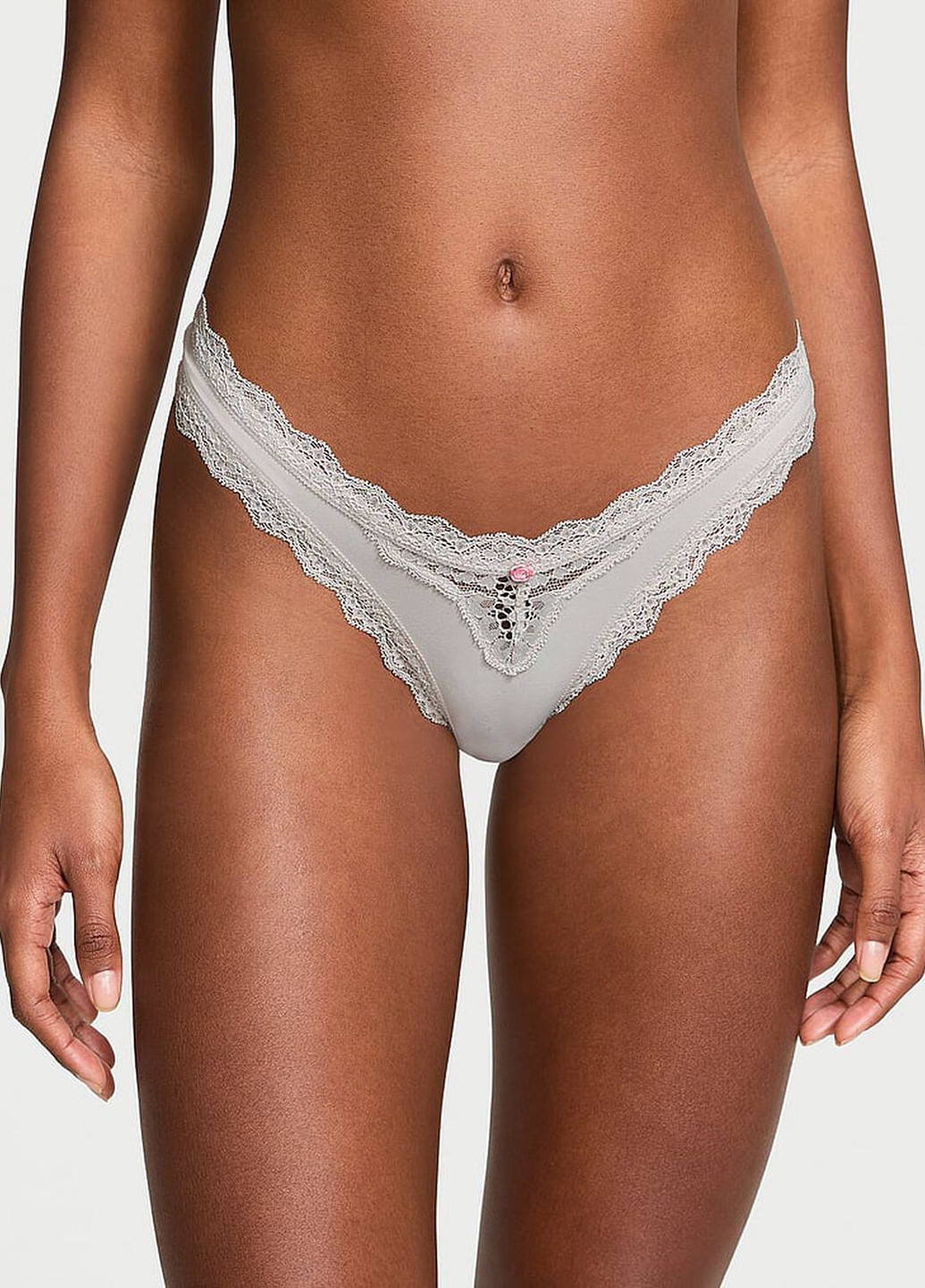 Серый демисезонный комплект (бюстгальтер, трусики) Victoria's Secret