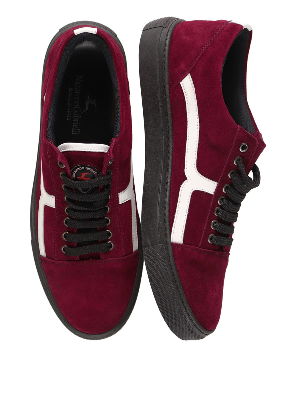 Бордові кеди Nazarenogabrielli