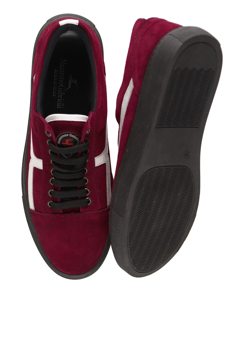 Бордові кеди Nazarenogabrielli