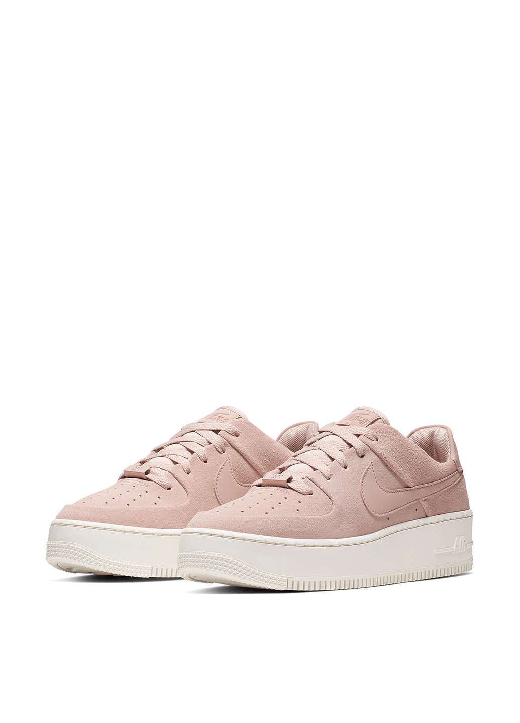 Кроссовки Nike Air Force 1 Sage Low бежевые демисезоны (348516989)