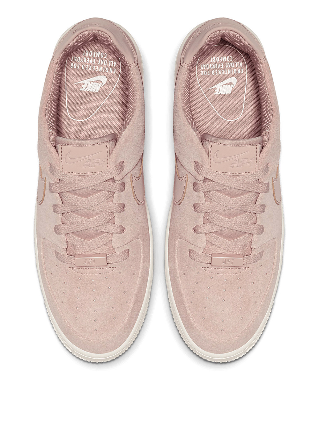 Кроссовки Nike Air Force 1 Sage Low бежевые демисезоны (348516989)