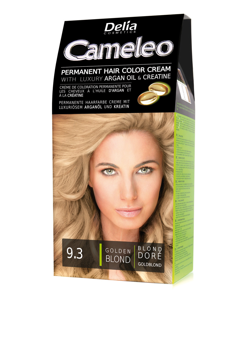 Фарба для волосся з маслом Аргана №9.3 (золотистий блондин) Delia Cosmetics (26919879)