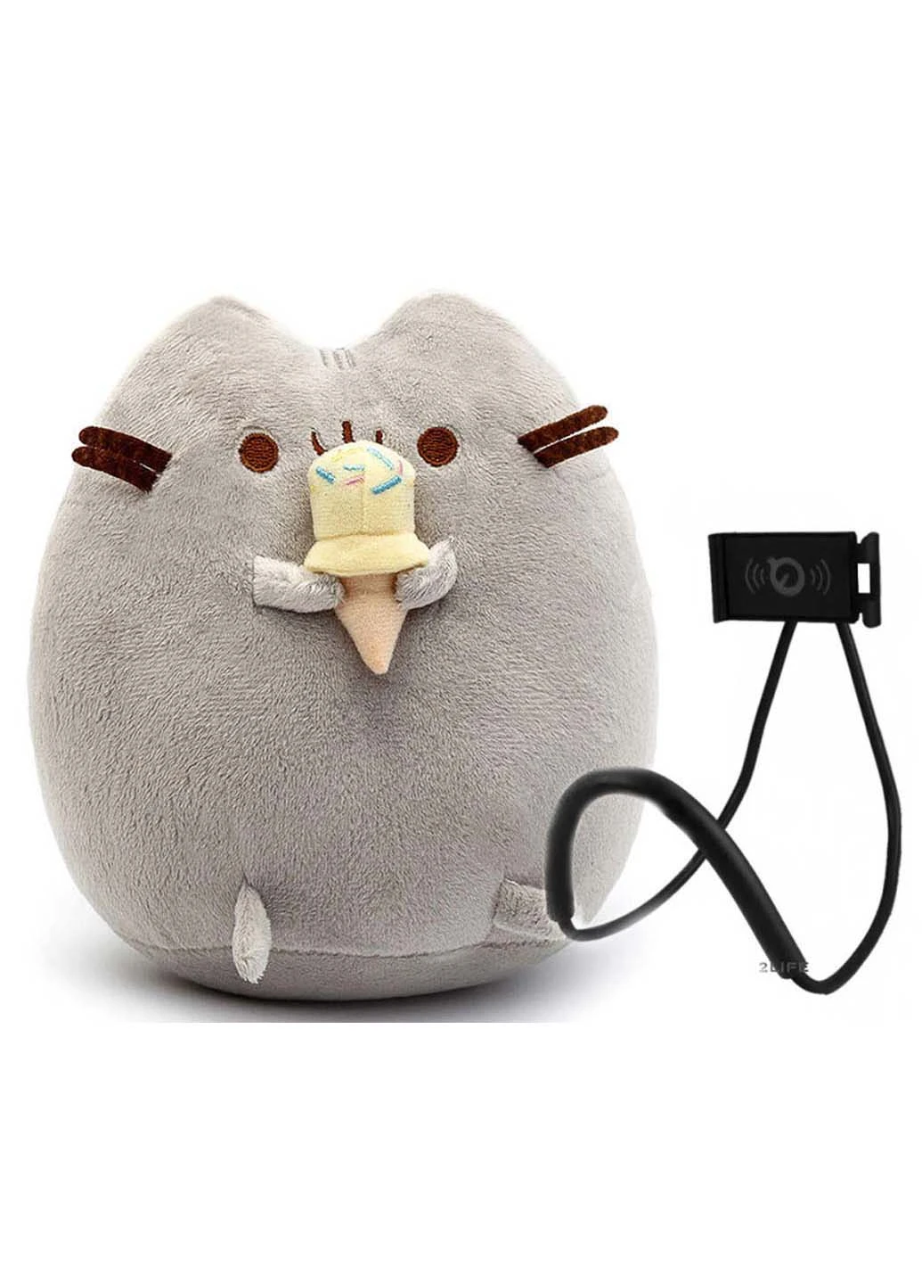 Набор Мягкая игрушка кот с мороженым + подарок ST (256544165)