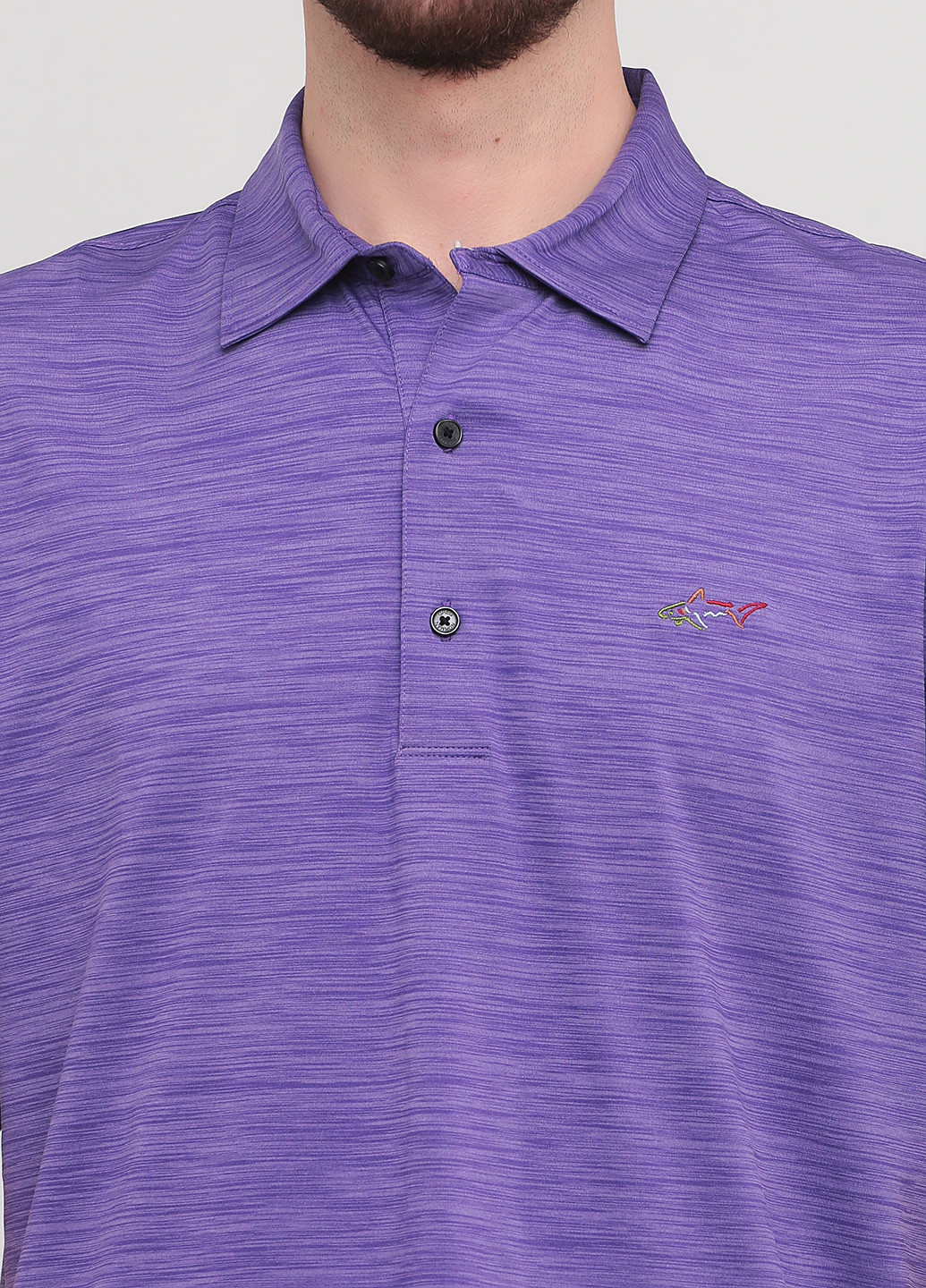 Фиолетовая футболка-поло для мужчин Greg Norman меланжевая